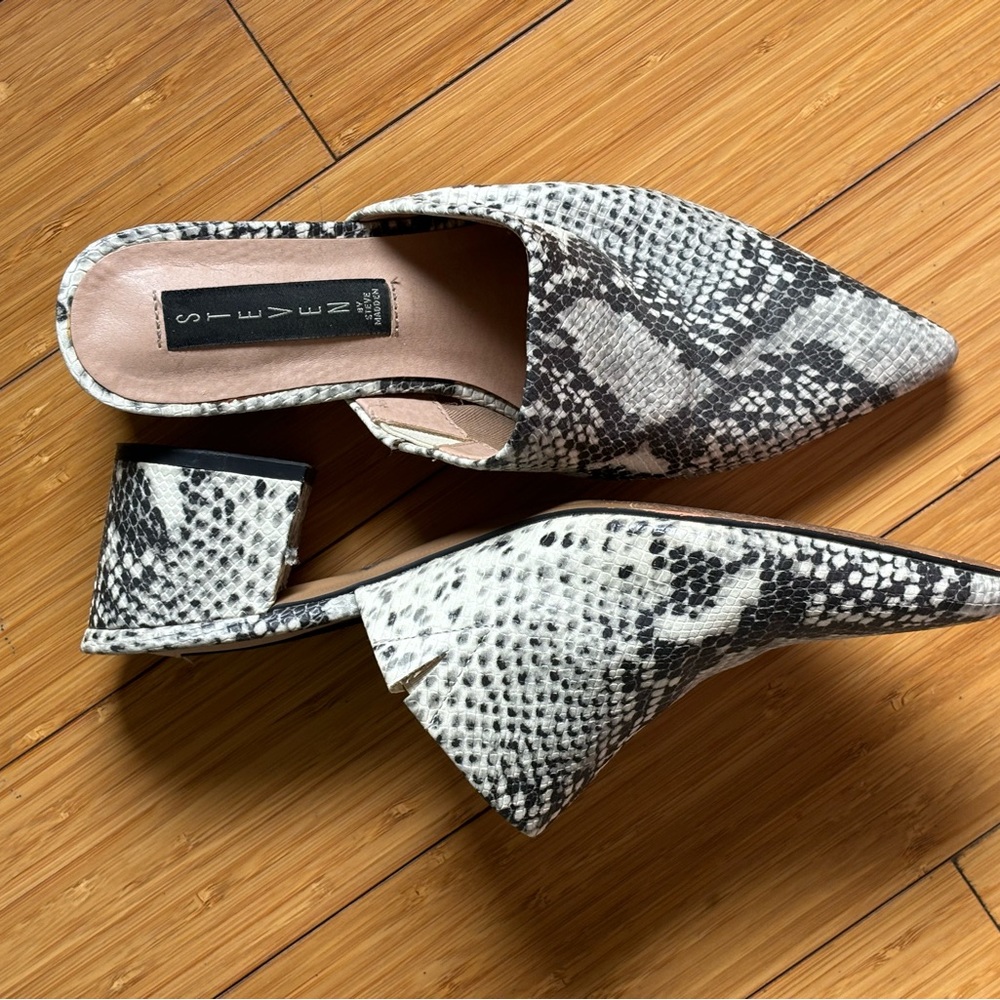 Steve Madden Snake Mule